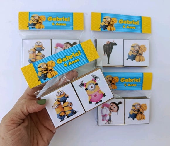 Jogo da Memória em mdf Personalizado Minion