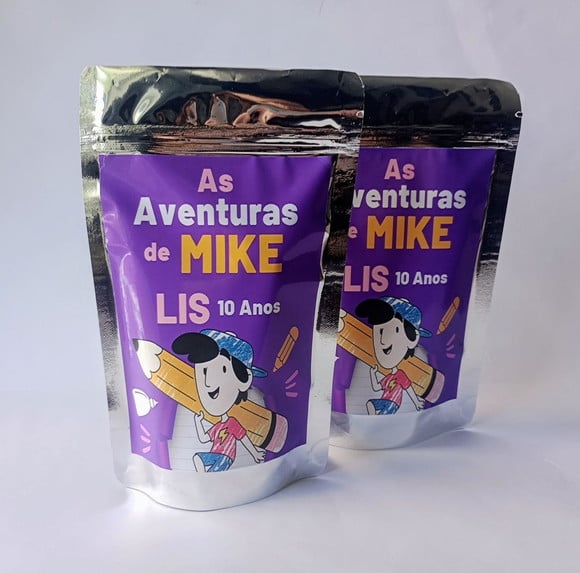 Saquinho Metalizado P as Aventuras de Mike