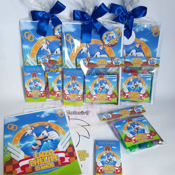 Kit Colorir com Massinha Sonic