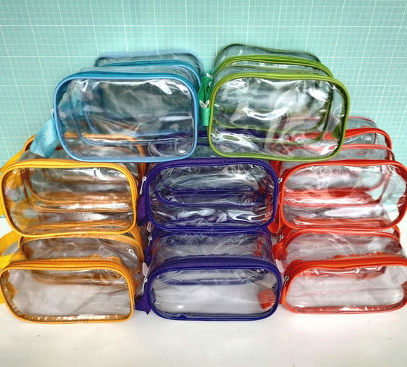 Necessaire Plástico Transparente 19x12 Não Personalizável.
