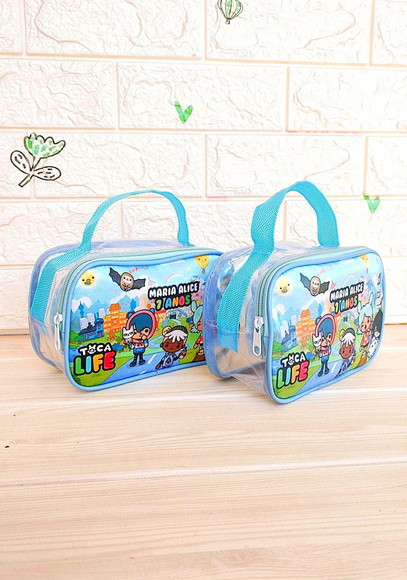 Necessaire Plástico Transparente Personalizada Life Word