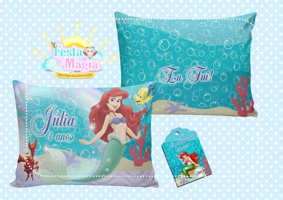 Almofada Personalizada Pequena Sereia