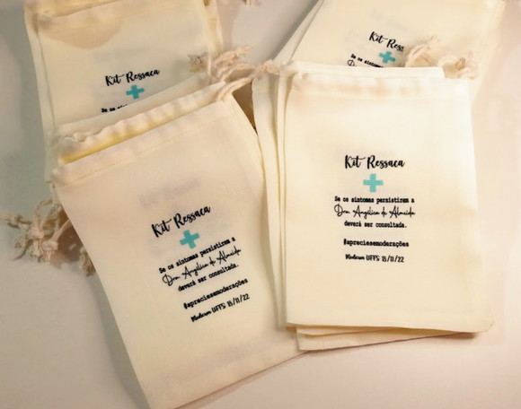 Saquinho Kit Ressaca Formatura Personalizado 10cmx15cm