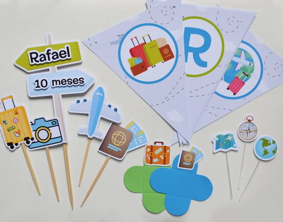 Kit Festa Viagem | Volta ao Mundo