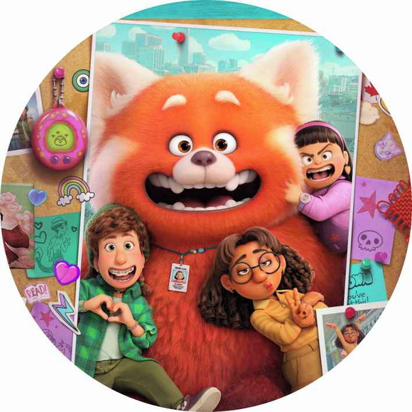 Painel Redondo Red: Crescer é uma Fera