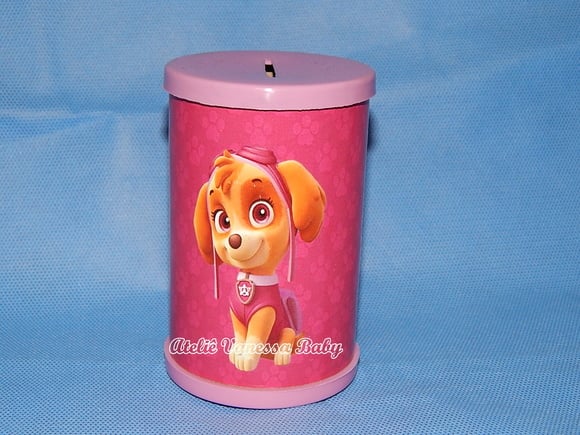 Cofre Patrulha Canina Rosa