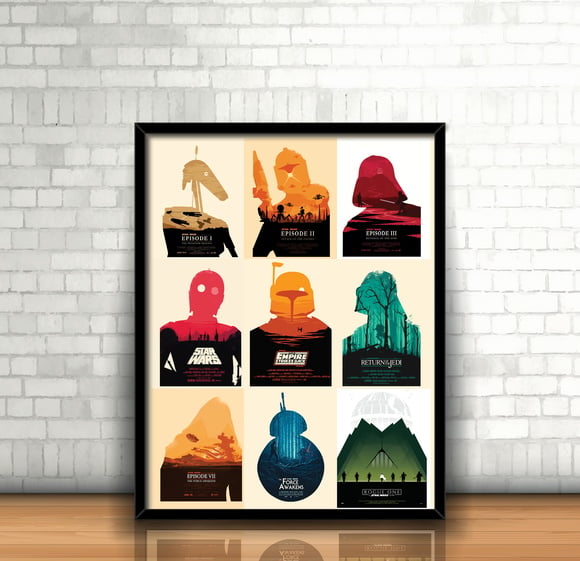 Quadro Star Wars Mosáico