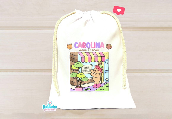Saquinho Personalizado Bobbie Goods 15x20cm