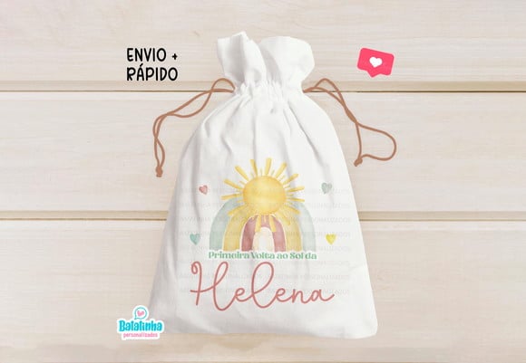 Saquinho Personalizado Primeira Volta ao Sol