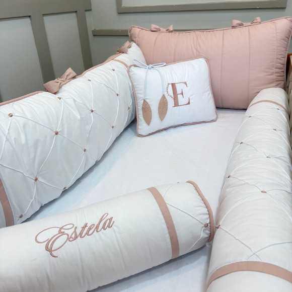 Kit Berço Americano Personalizado com Nome Menina Rose
