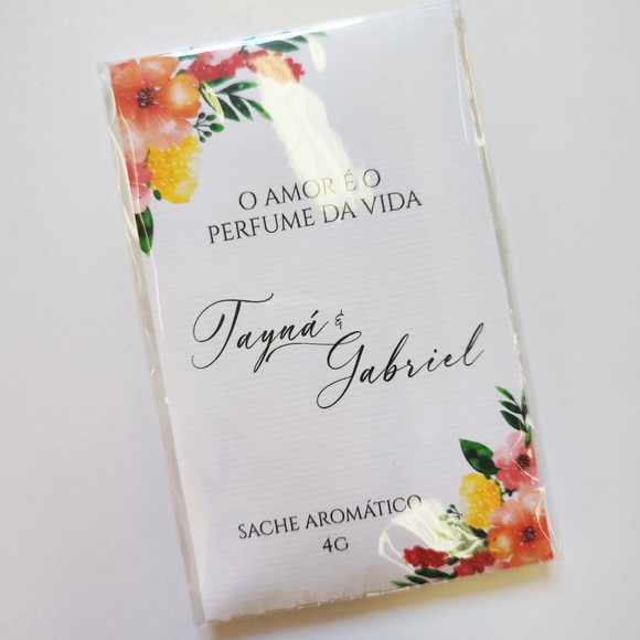 Lembrancinha Casamento Sachê Aromático Perfumado Laranja