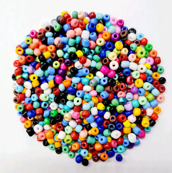 Miçanga de Vidro - 6/0 - colorido (aprox. 3100 pcs))