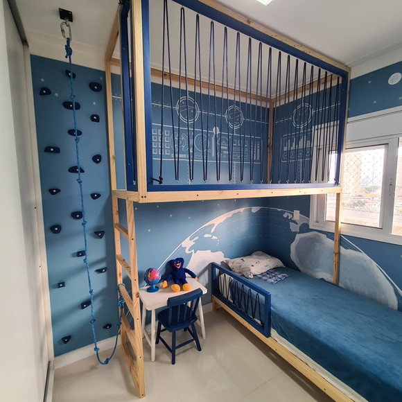 Mezanino Suspenso e Cama Náutica