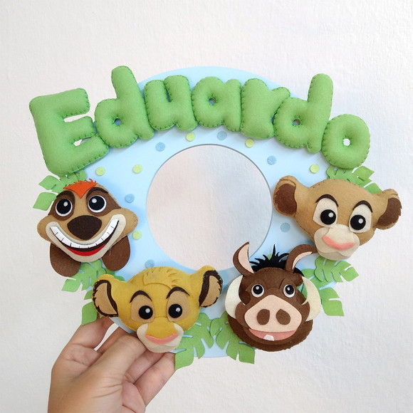 Enfeite Porta Maternidade Rei Leão