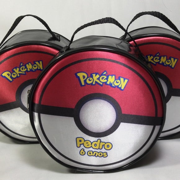 Bolsa Redonda Personalizada Tema Pokemon Go