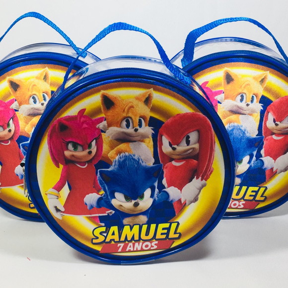 Bolsa Redonda Tema Sonic