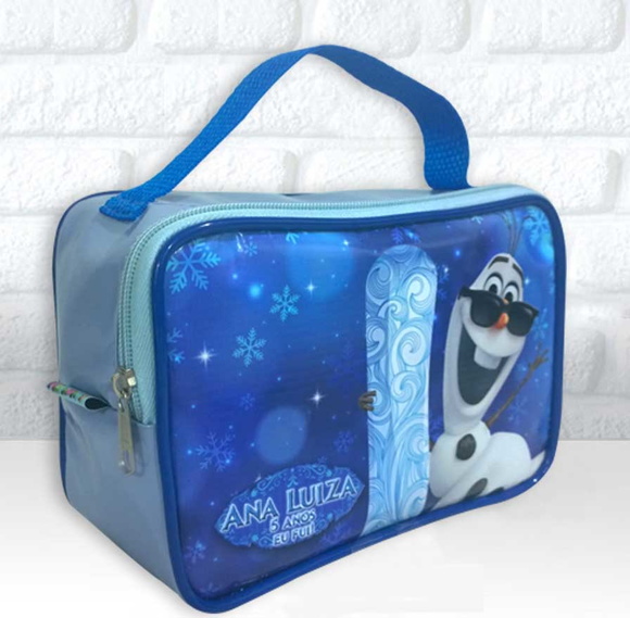 Maletinha Retangular Tema Frozen