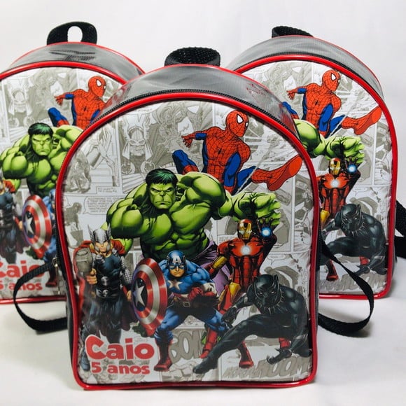 Mochila G Personalizada Tema Vingadores