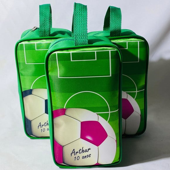 Porta Chuteira Tema Futebol(tamanho 27x16x12)