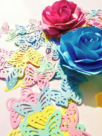 200 Borboletas Candy Color Decoração Frete Grátis