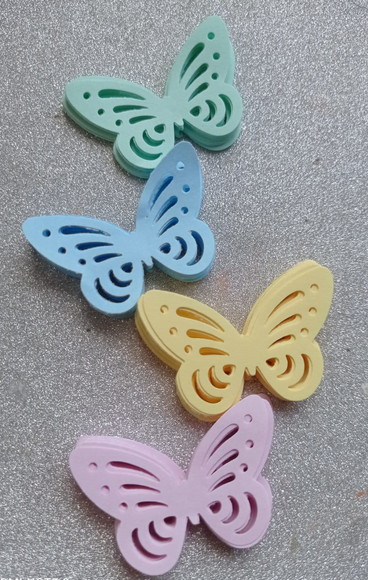 300 Borboletas Papel Candycolor Pasteis Cores Claras