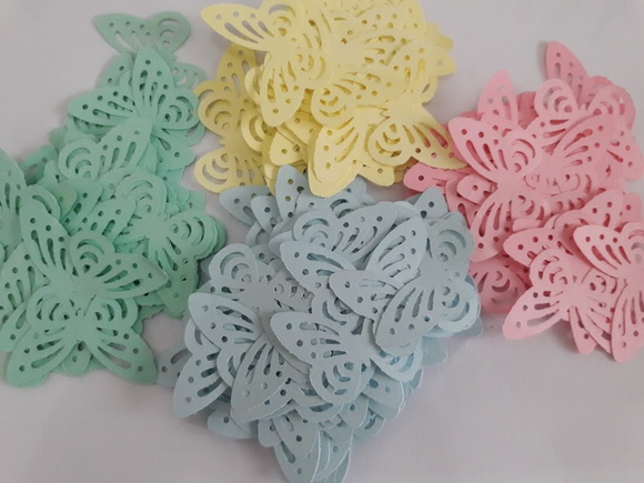 50 Borboletas+Brinde e Frete grátis CandyColor Pastéis