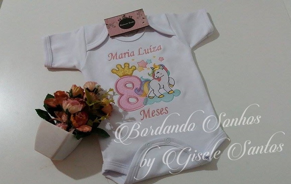Body Bordado Mesversário