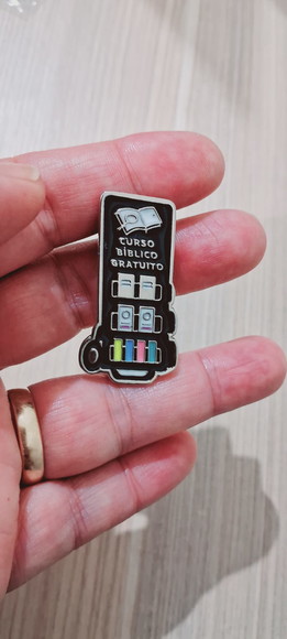 Pin Broche Metal Auto Relevo Método de Pregação Jw