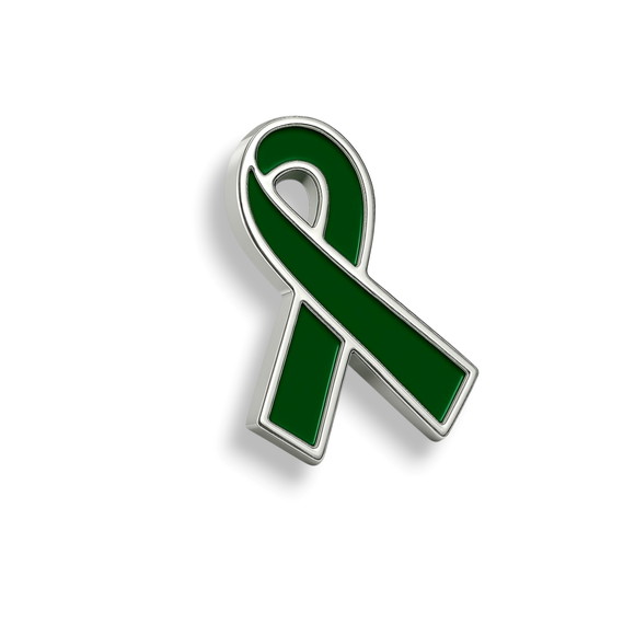 Boton Broche Pin Laço Campanhas Verde - 100 Uni