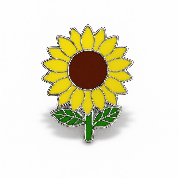 Pin Broche Boton Girassol Setembro Amarelo - 100 Uni