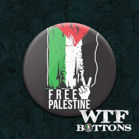 Botton ou Ímã Free Palestina Guerra