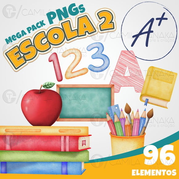 Kit Digital Png Escola 2 (pague 1 Leve 3)