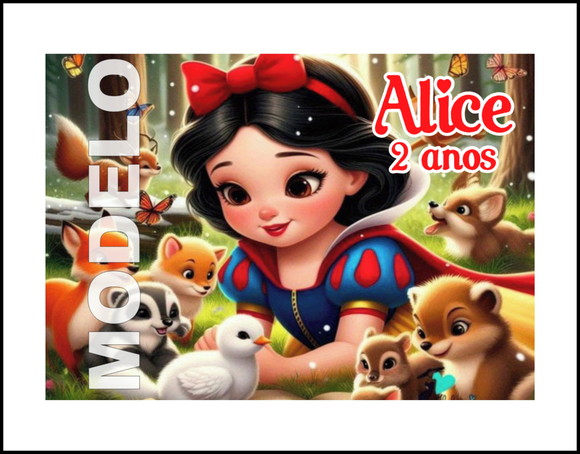 Jogo Americano Branca de Neve Festa na Escola