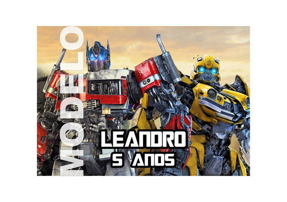 Jogo Americano Transformers Festa na Escola