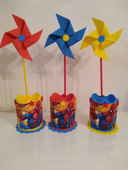 Centro de Mesa Homem Aranha