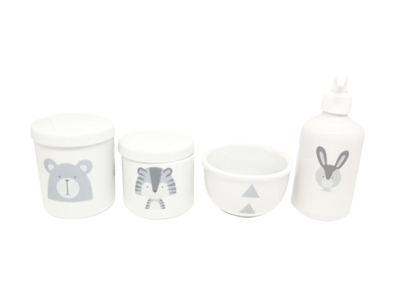 Kit Higiene Bebê Porcelana Escandinavo