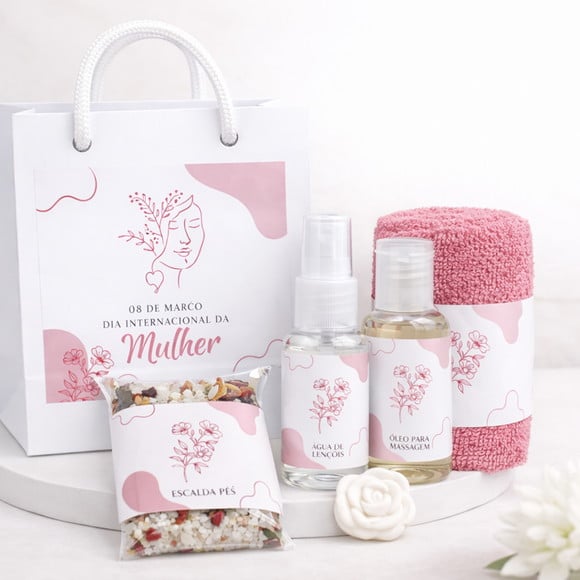 Presente Personalizado Dia das Mulheres Kit