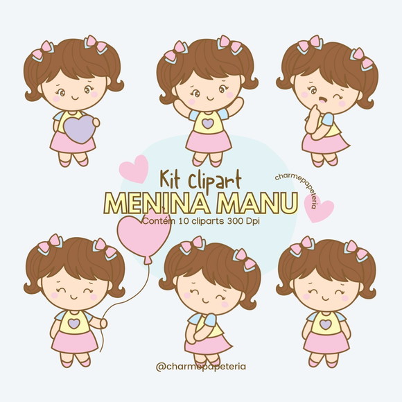 Cliparts Menininha - Bonequinha