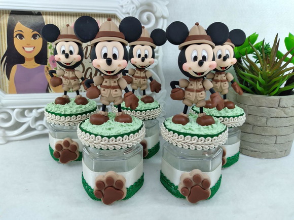Lembrança Mickey Safari Biscuit