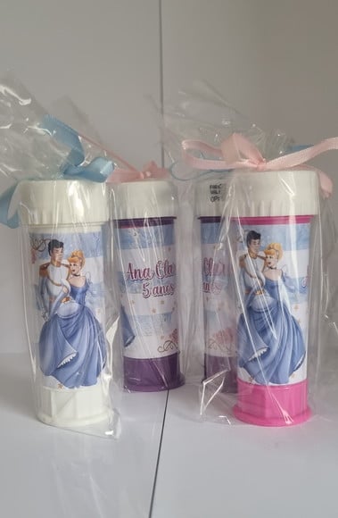 Bolinha de Sabão Personalizada Cinderela