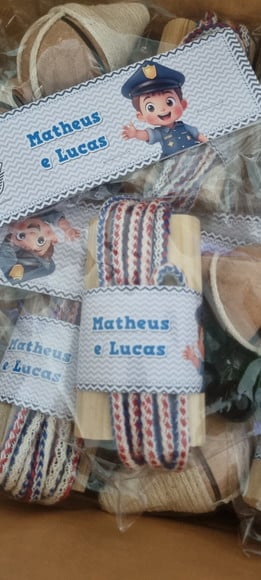 Kit Pião Corda e Bolinha de Gude Policial