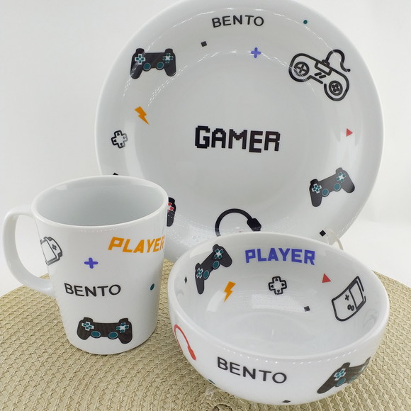 Conjunto Refeição Infantil- Gamer