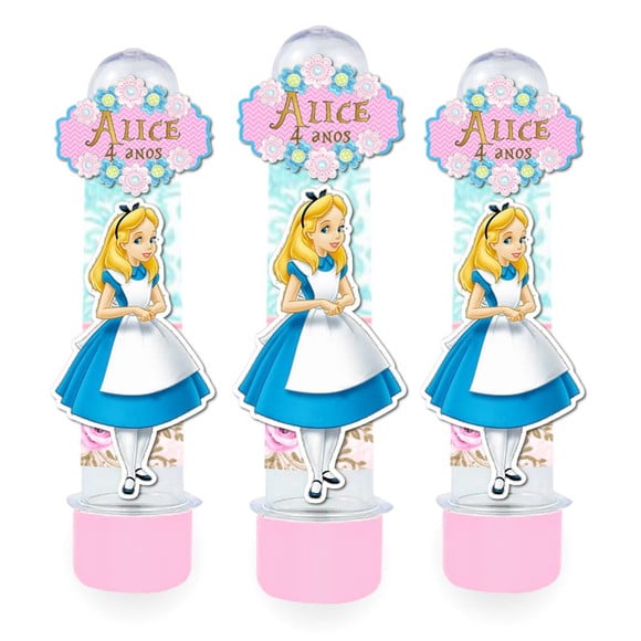 Tubete Personalizado Alice no Pais das Maravilhas