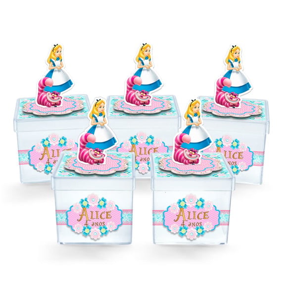 Caixa Acrilica 3d Alice no Pais das Maravilhas Cute