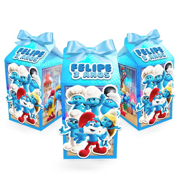 Caixa Milk 3d Smufs