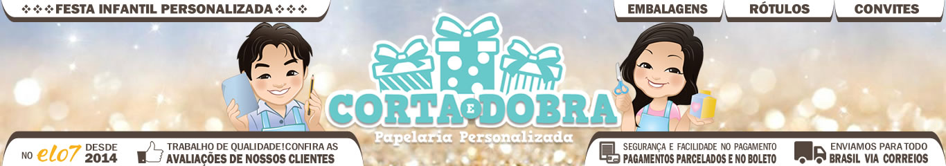 Corta e Dobra papelaria personalizada by Kátia Nishida
