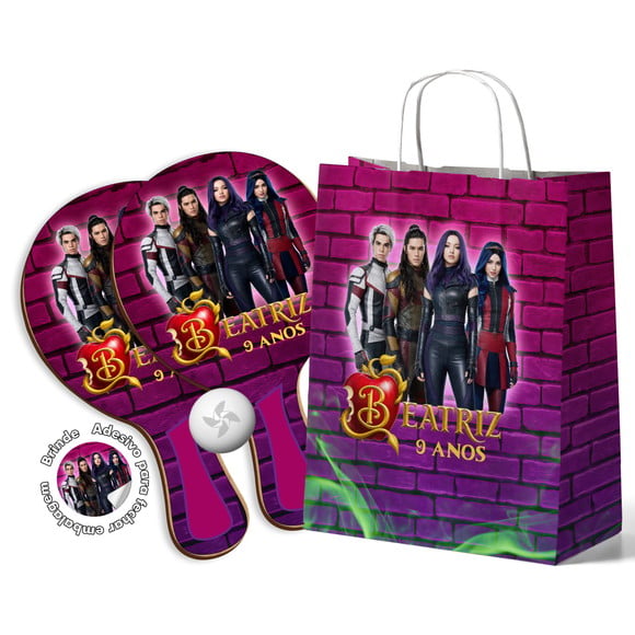 Kit Sacola de Papel e Raquete - Descendentes