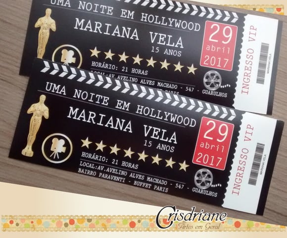 Convite Ingresso Cinema