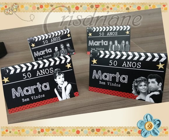 Plaquinhas de Mesa Anos 60/70