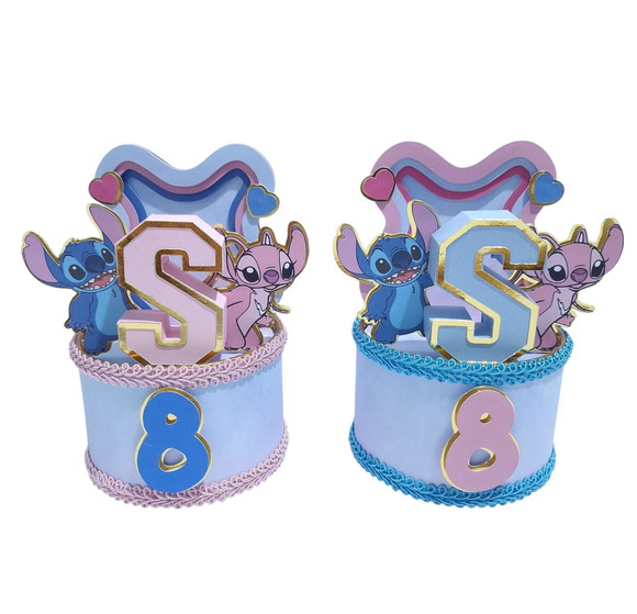 Tubolata Cenário Luxo Stitch e Angel